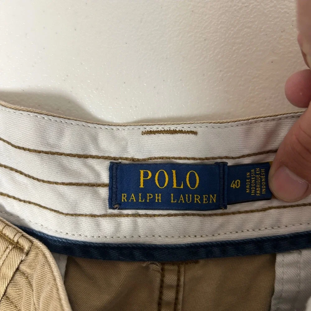 Polo Ralph Lauren Cargo Shorts Mens 40 Tan Classic Polo Chino Multi Pocket
